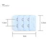 3Pcs 2/3/4 Hooks Adjustable Underwear Strap Extension Bra Buckles Extenders