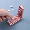 Wheat Plastic Pill Cutter - Creative Rectangular Divider and Splitter for Daily Use