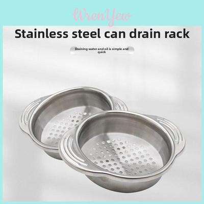 Stainless Steel Mini Draining Basket With Dual Handles For Kitchen Food Prep And Oil Drainage