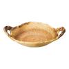 Iraho No. 6 Irregular Ceramic Plate | Banko Ware Earthenware Pot 24.3 X 18.8 X 6 Cm