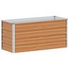Raised Bed Light Brown 100 X 40 X 45 Cm Galvanized Steel
