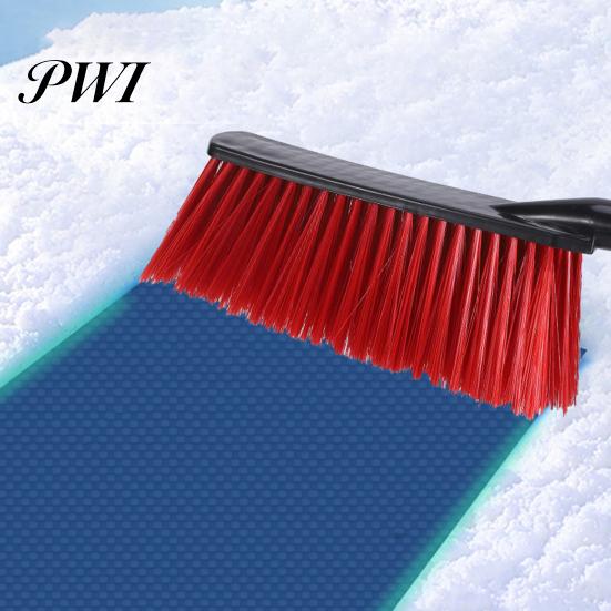 Durable Ice Scraper 2 in 1 Snow with Large Brush Head Extendable Sturdy ABS Portable Auto Shovel Soft Tips