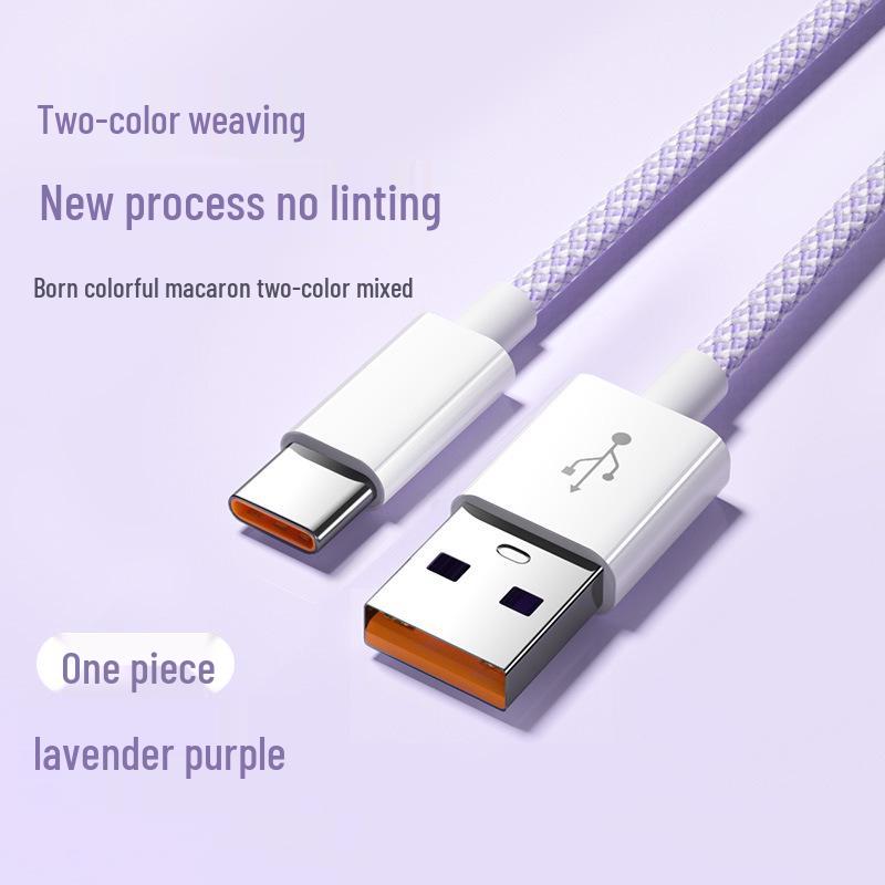66W Super Fast Charge 5A Type-C Cable for Apple, Huawei, Xiaomi P40/P30/Mate30 PD Charging