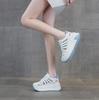 Fashion 7CM Women Spring Summer Air Mesh Shoes Mules Shoes Hollow Chunky Sneaker Slides Sandals Platform Wedge Microfiber Platform Wedge