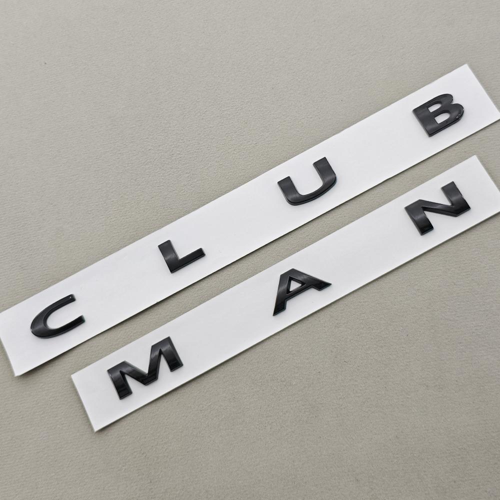 3D ABS Car Badge Letters Logo Clubman Cooper S Emblem Rear Trunk Sticker Decal Accessories For BMW MINI R53 R56 F55 F56 F65 JCW