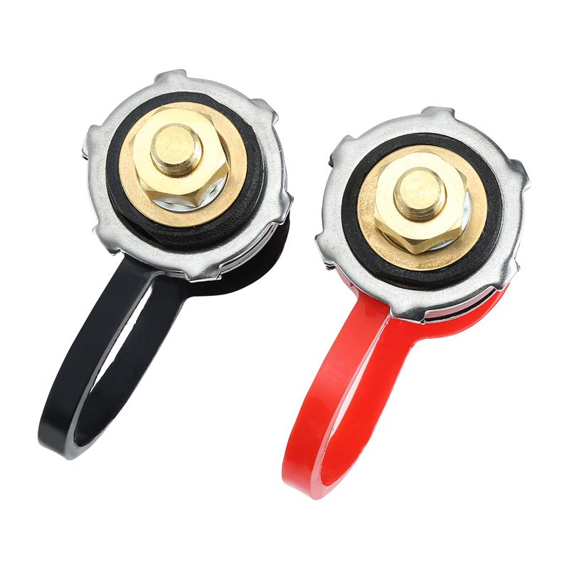 250A Battery Charging Post 3/8" Stud Remote Battery Junction Post Connector Terminals Waterproof Cap Battery Charger Jumper Post