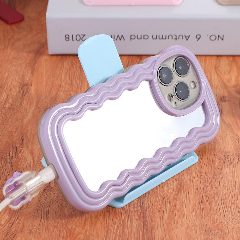 Folding Mobile Tablet Stand Plastic Cell Phone Bracket Watching TV Phone Support