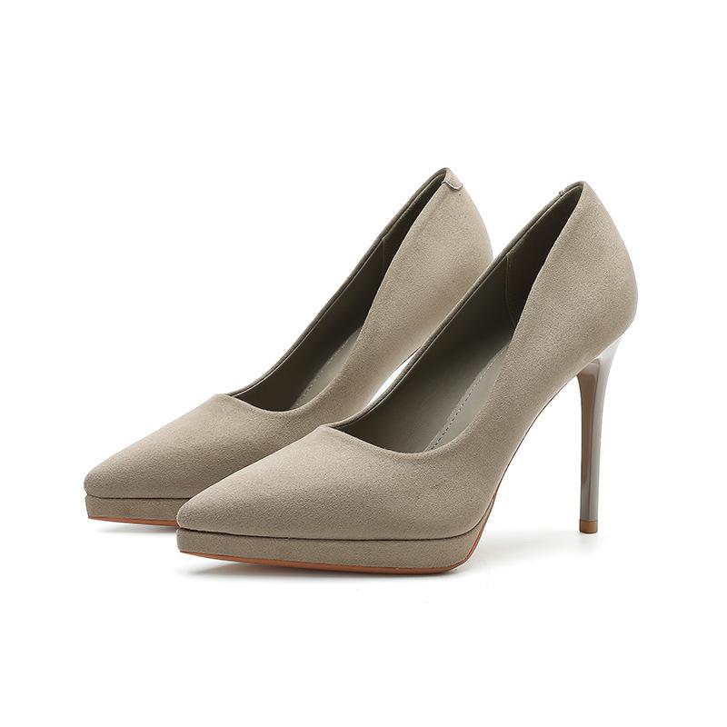 

Модные женские туфли-лодочки Модные свадебные туфли Женские туфли на высоком каблуке Леопардовая замша Сексуальные вечерние туфли Остроносые Женская обувь Шпилька Zapatos De Mujer 34 хаки