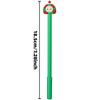 21Pcs Back To School Season Stationery, Cute Cartoon Christmas Topper Writing Pen for Students, Green Slim Body Design Decorative Pen, Ideal School