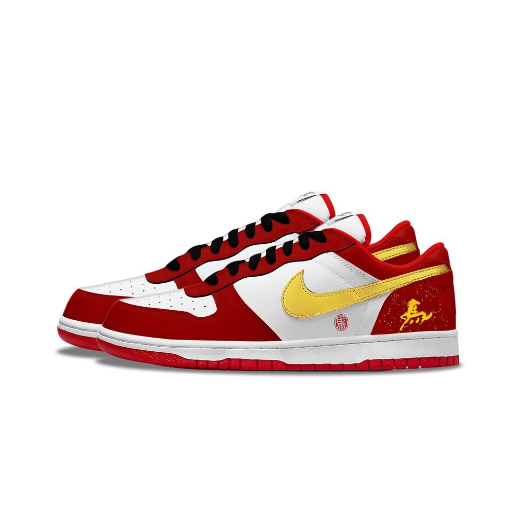 Nike Big Golden Horse Steps Through The Years Abrasion Resistant Breathable Abrasion Resistant Breathable Low Top 355152-150(Team1822-)