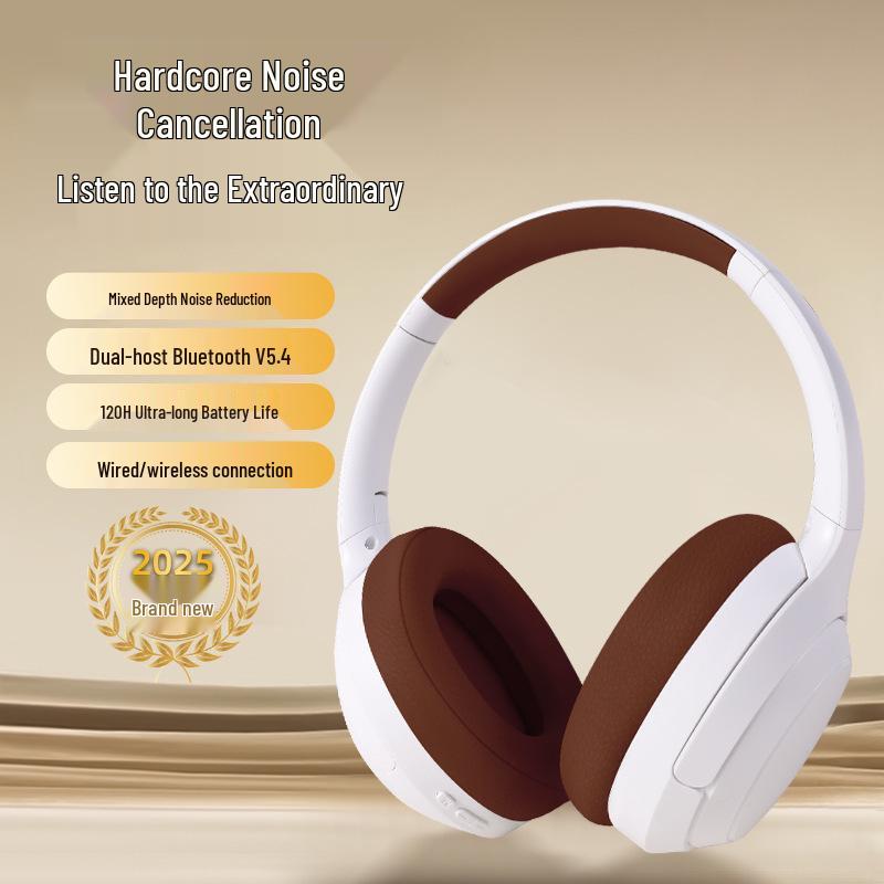 

B29 Over-Ear Wireless Bluetooth Headphones with Active Noise Cancelling and Long Battery Life Standard Cotton білий/коричневий