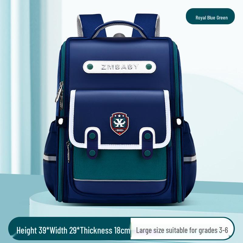 "Sesame Primary School Backpack for Grades 1-6: Lightweight, British-Style for Boys and Girls"