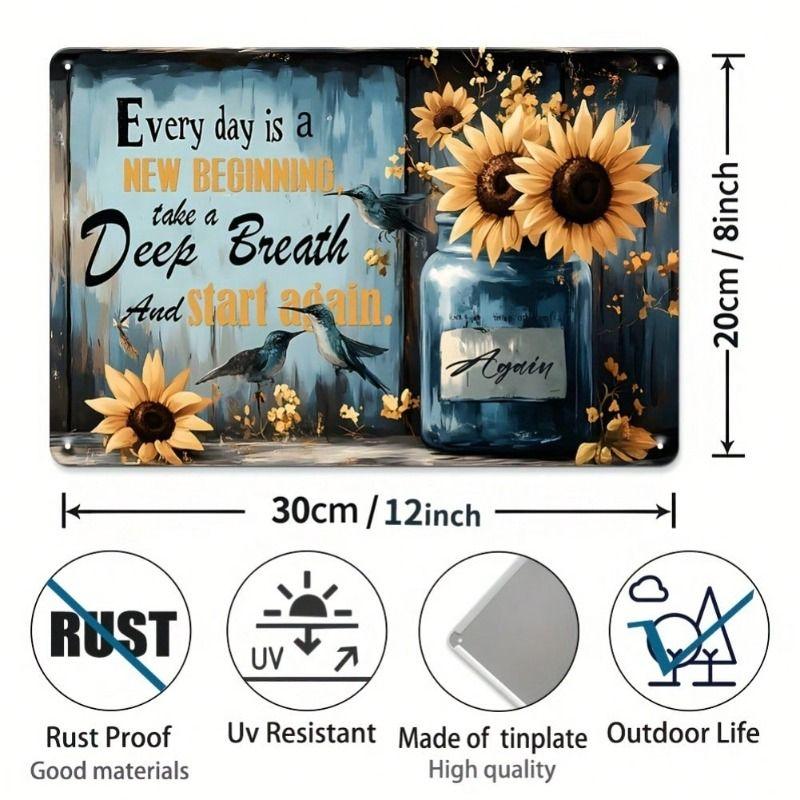 Vintage Style Metal Decorative Painting for Bars Cafes Garages