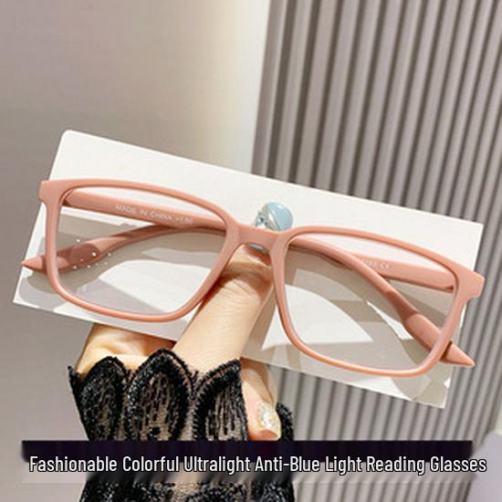 Men's Retro Anti-Blue Light Reading Glasses - Metal Frame for Middle-Aged and Older Users