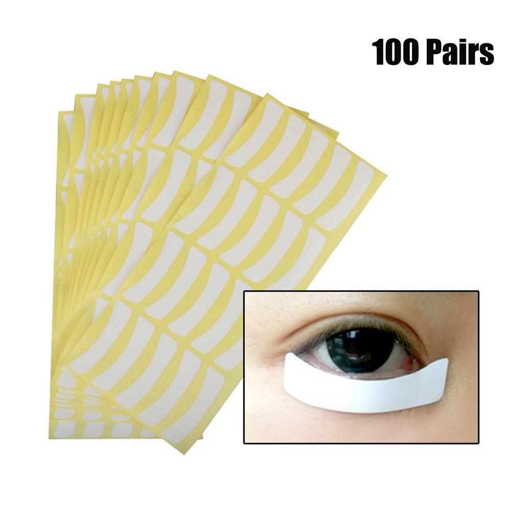 100 Pairs Isolation Paper Stickers Eyelash Extension Pads For Eyelash Adhesive