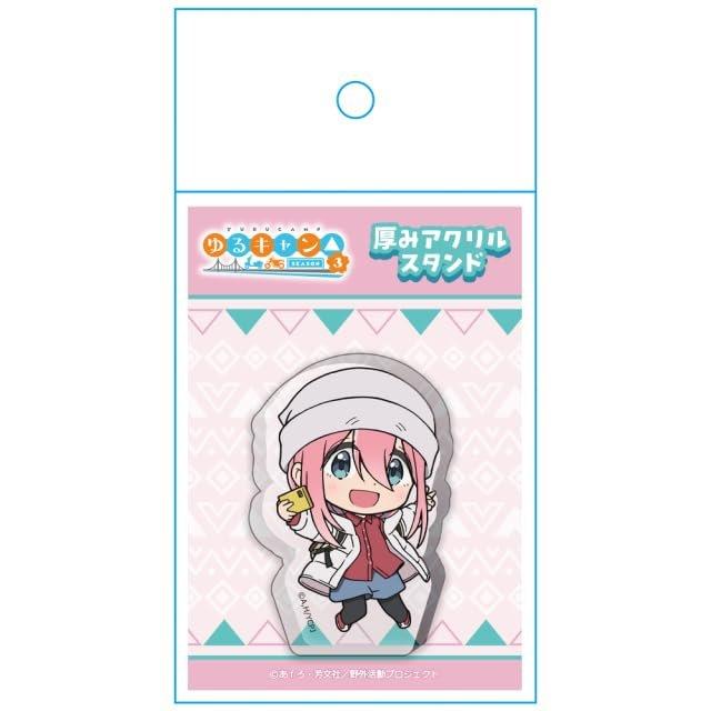 azumaker Laid-Back Camp Season 3 Nadeshiko Kagamihara Thick Acrylic Stand Figure 50mm