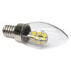 LED Candelabra Candle Light Bulbs E12 E14 2W 2835 SMD 24LEDs Clear Glass Shell 85-265V Replace 25W Halogen Lamps For Chandelier