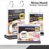A4/A5Menu Holder Acrylic Flip Menu Holder Restaurant Display Stand Menu Display Stand Shop Promos Hold