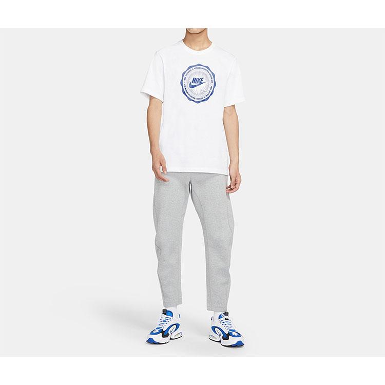 Nike Sportswear Logo Print Short Sleeve T-Shirt Men Tops White CW0482-100