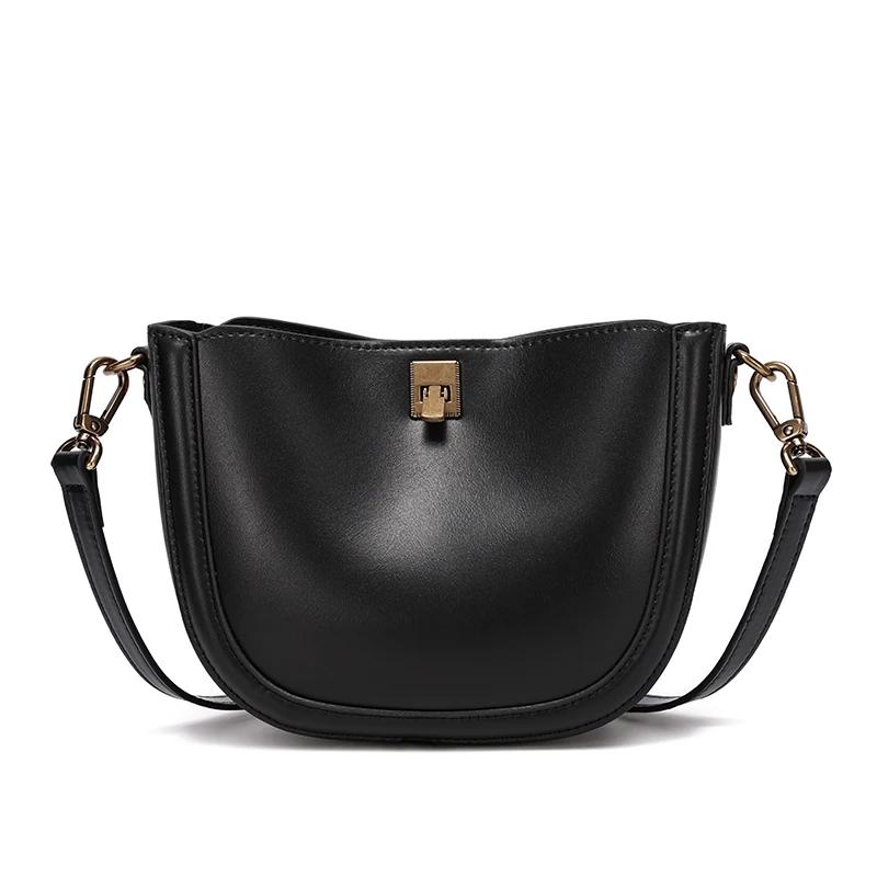 Women's genuine leather bag soft leather shoulder bag minimalist luxury feminine high-quality ladies crossbody bags