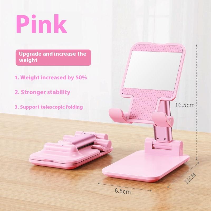 

Складные ленивые живые подарки, расширяемый рабочий стол для мобильного телефона, полка для мобильного телефона розовый