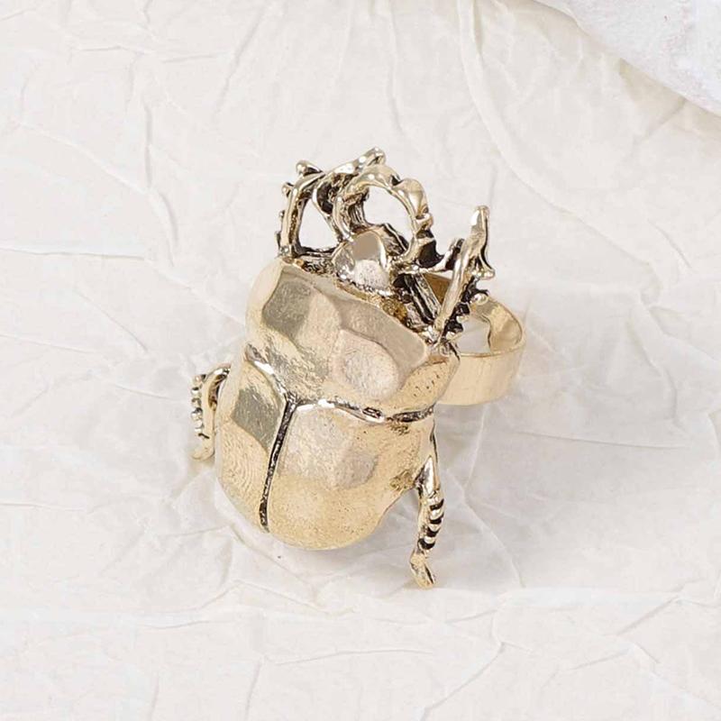 Vintage Creatieve Cicade Lieveheersbeestje Openingsring Voor Mannen Vrouwen Gepersonaliseerd Insect Design Vingerring Sieraden Accessoires Cadeaus