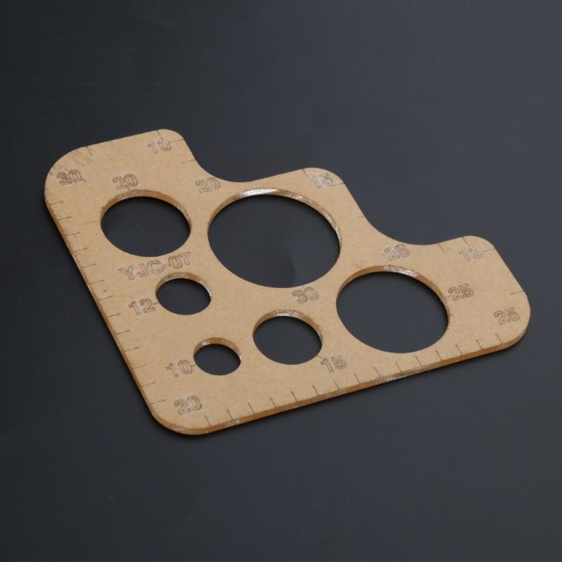 Clear Acrylic Circle Template, Stitching Corner Templates Leather Positioning Tool Round Corner Stitching Ruler Stencil