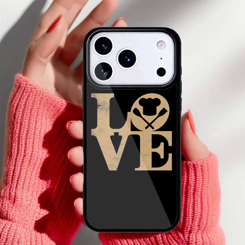 Baking Cook Chef Phone Case for iPhone 17 16 15 14 13 Pro Max Back Cover for 12 11 Pro Coque