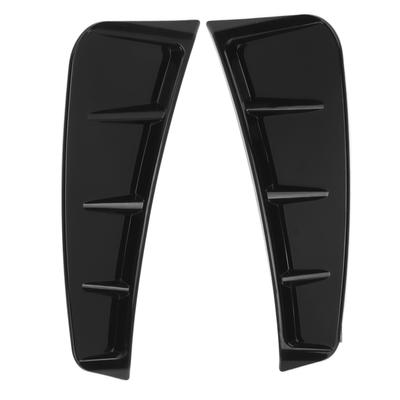 Cobertura de Acabamento para Saída de Ar Lateral ABS Preto Brilhante Acessórios Exteriores Universais ABS para Carro