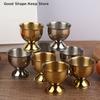 4Pcs Stainless Steel Boiled Egg Cups Stand Rack Eggs Holder Egg Cups Set Handy Egg Holder Kitchen Breakfast Cooking Tool
