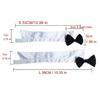 Adjustable Black White Bow Tie Collar for Small Dogs Cats Machine Washable Pet Formal Neckwear