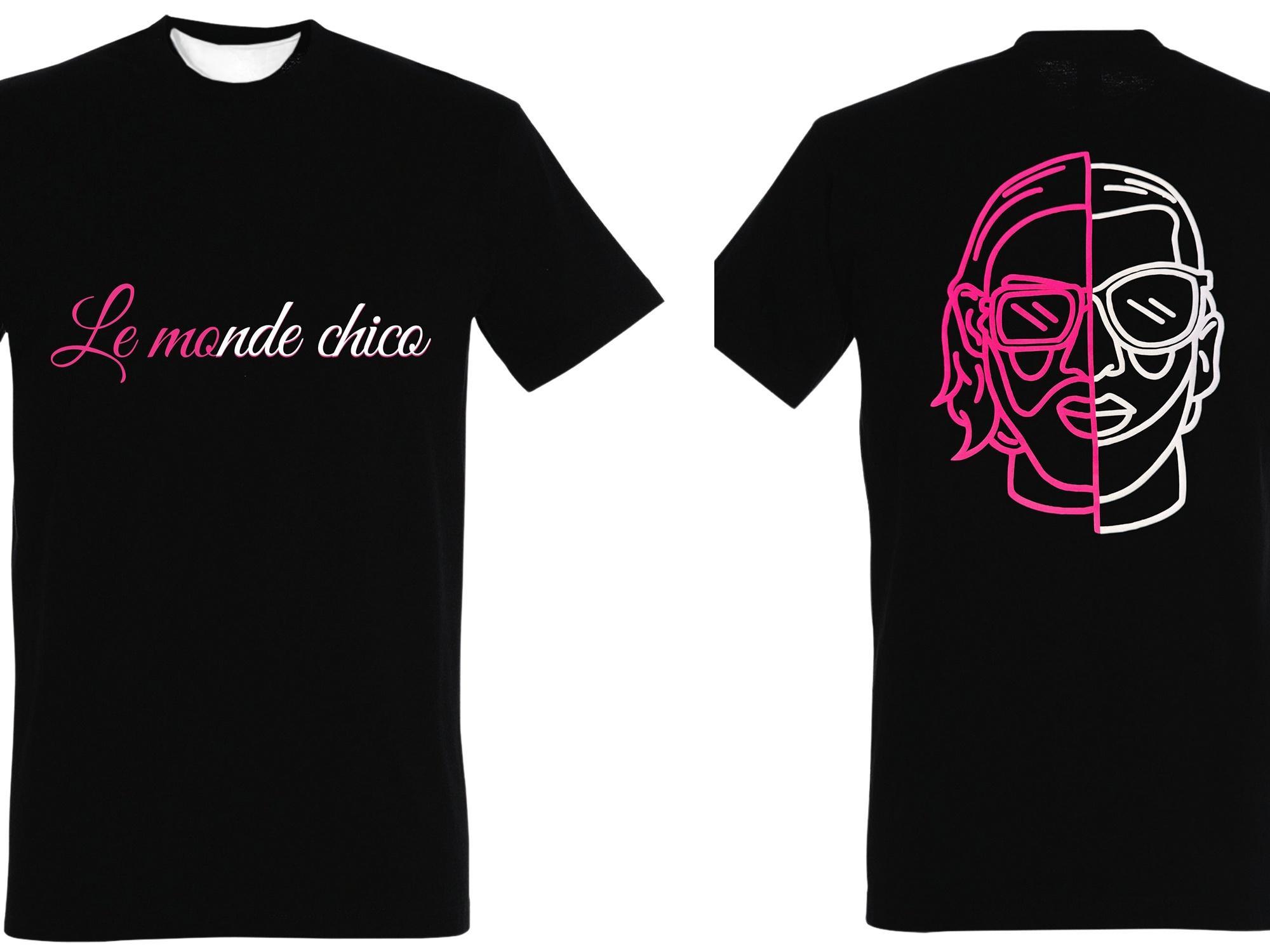 

Футболка Le Monde Chico Альбом PNL Французский рэпер Графический принт Футболка Мужская Женская Хип-хоп Мода Футболка с коротким рукавом Уличная одежда 4XL