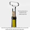 Portable Wine Bottle Opener Corks Waiters Corkscrew Out Tool Two Prongs Wine Bottle Opener Corkscrew Remover
