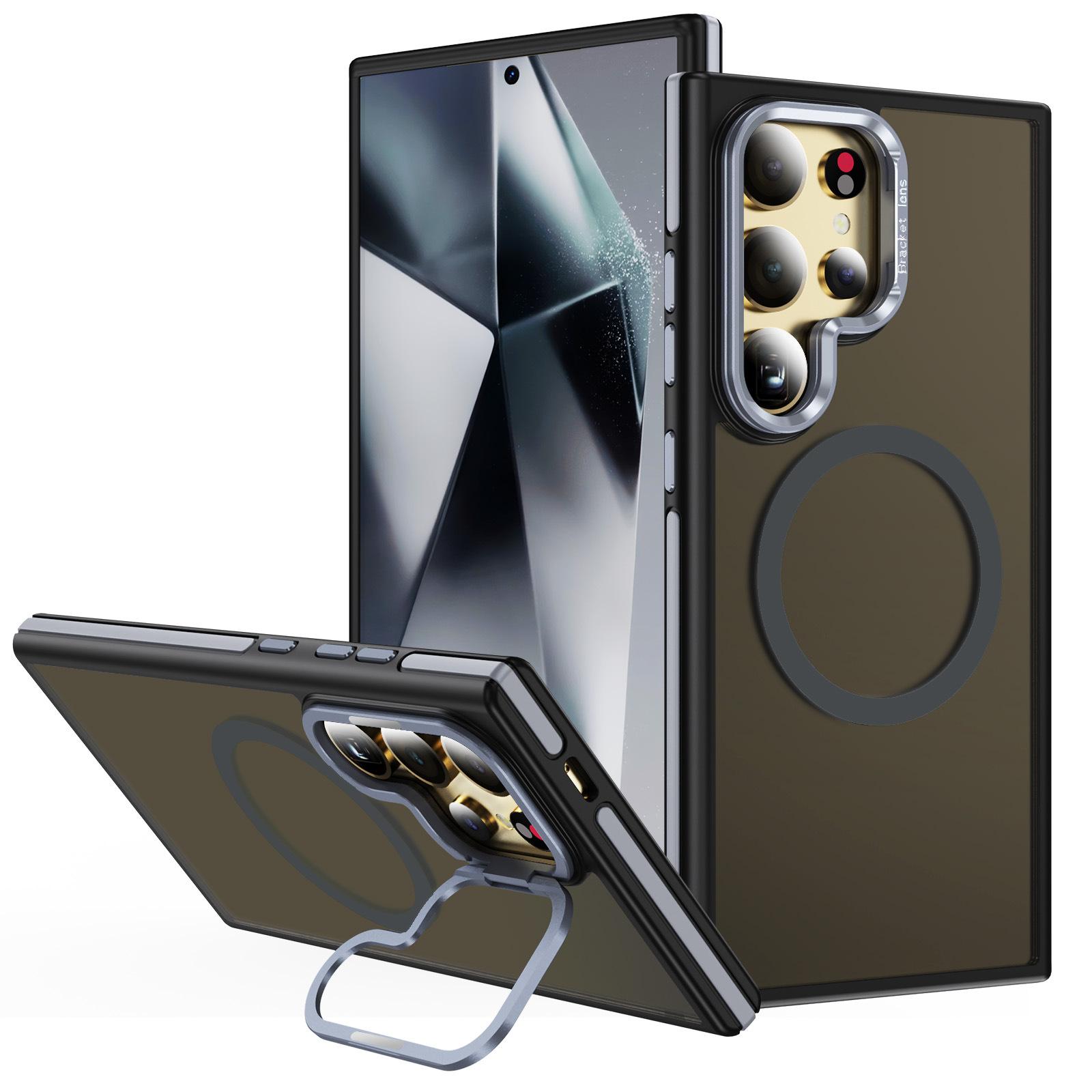 Applicable to Samsung A25 mobile phone case Cross-border trend magnetic mobile phone case Skin feeling Hardware lens holder Mobile phone case S25 Ultra