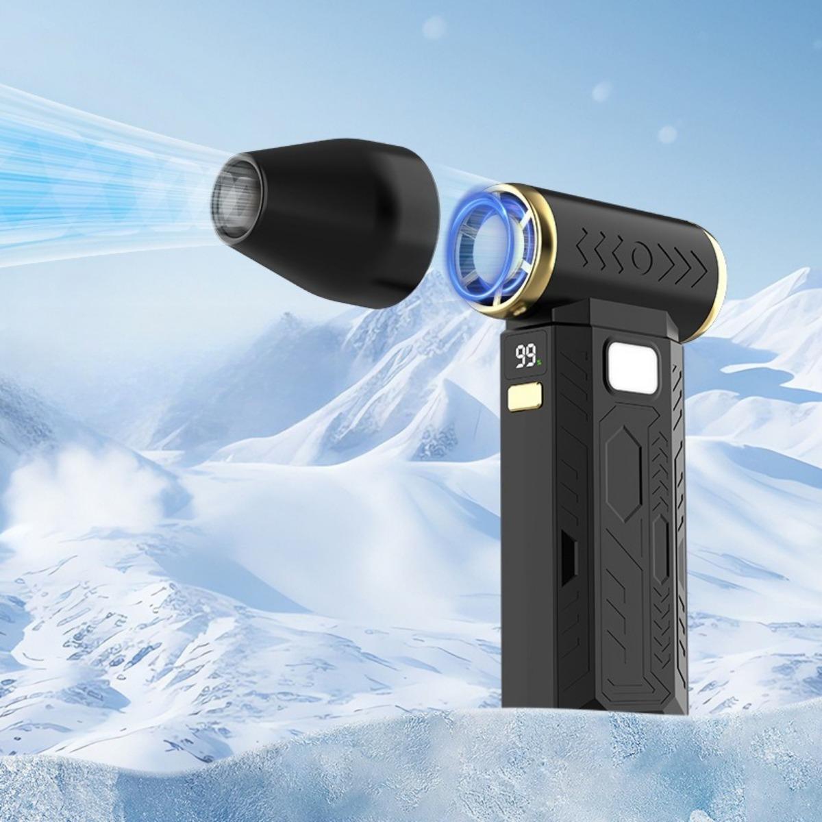 

Повітродувка для пилу, Акумуляторна, 0-100% Необмежне регулювання швидкості, Високошвидкісна турбіна, Фен, Потужна повітродувка для пилу, Кемпінг, Міні-потужний вентилятор T2 чорний