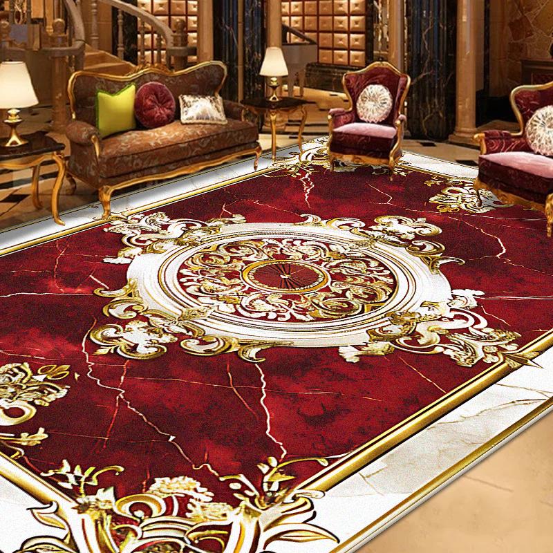Prachtig Retro Europees Tapijt Woonkamer Grote Oppervlakte Decoratie Bankgebied Vloerkleden voor Slaapkamer Garderobe Antislip Vloermatten