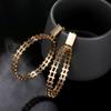 Plated Gold Stylish Geometric Earrings Trendy Street Style Jewelry Musthave