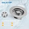 3 In 1 Sink Strainer Stopper - Kitchen Sink Stopper with Upgraded Bigger Basket, 304 Stainless Steel Anti-Clogging Drain Strainer for US Kitchen