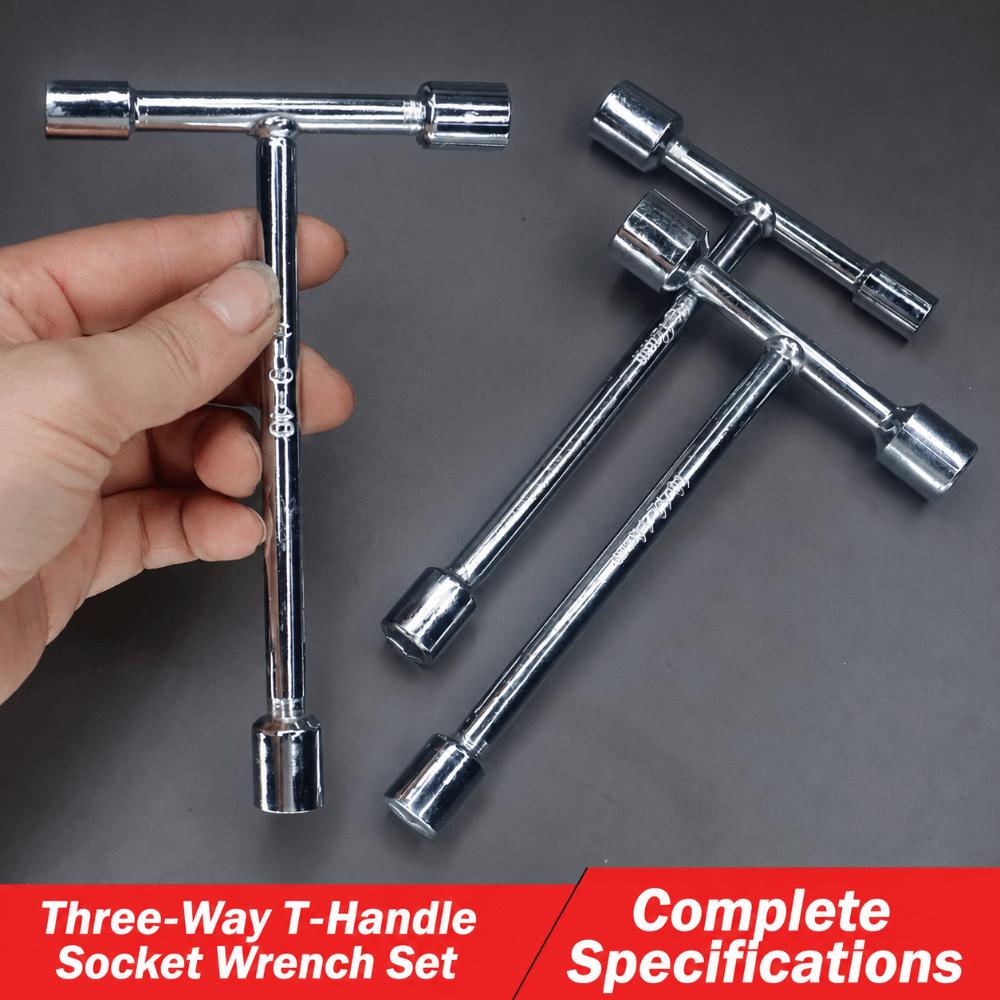 3-Way Hex Socket Spanner T Handle Hex Socket Hand Tool Portable Socket Wrench  Home Appliance