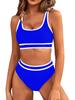 European and American Sexy Solid Color Split Bikini Swimwear for Women
