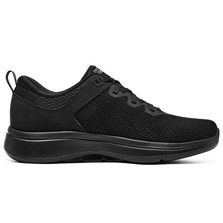 Skechers Go Walk Arch Fit Mesh Leather Comfortable Versatile Low Top Casual Shoes Men Sneakers Black 216254-BBK