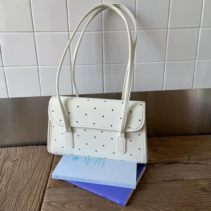 

Large capacity bag women s new fashion armpit bag versatile commuter shoulder bag high value going out белый