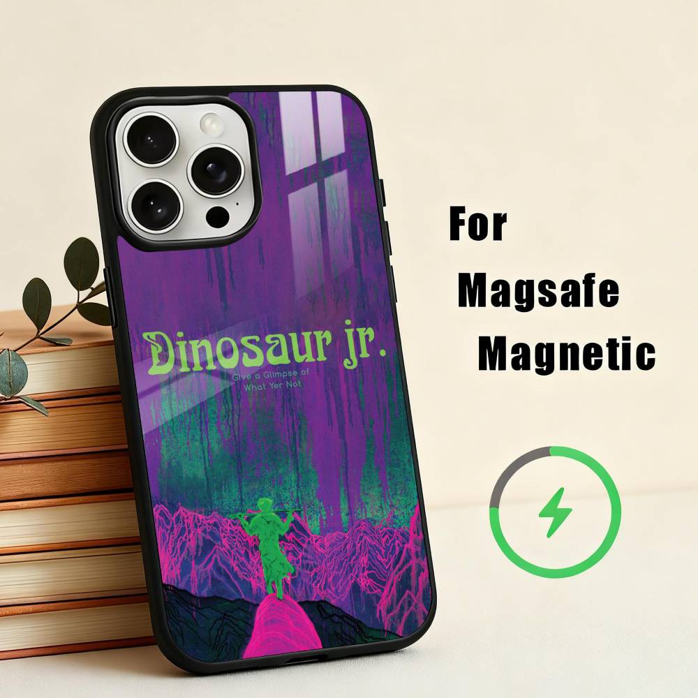 Alternative Rock Dinosaur Jr. Band Phone Case For iPhone17,16,15,14,13,12,11 Plus,For Magnetic Wireless Charge Cover