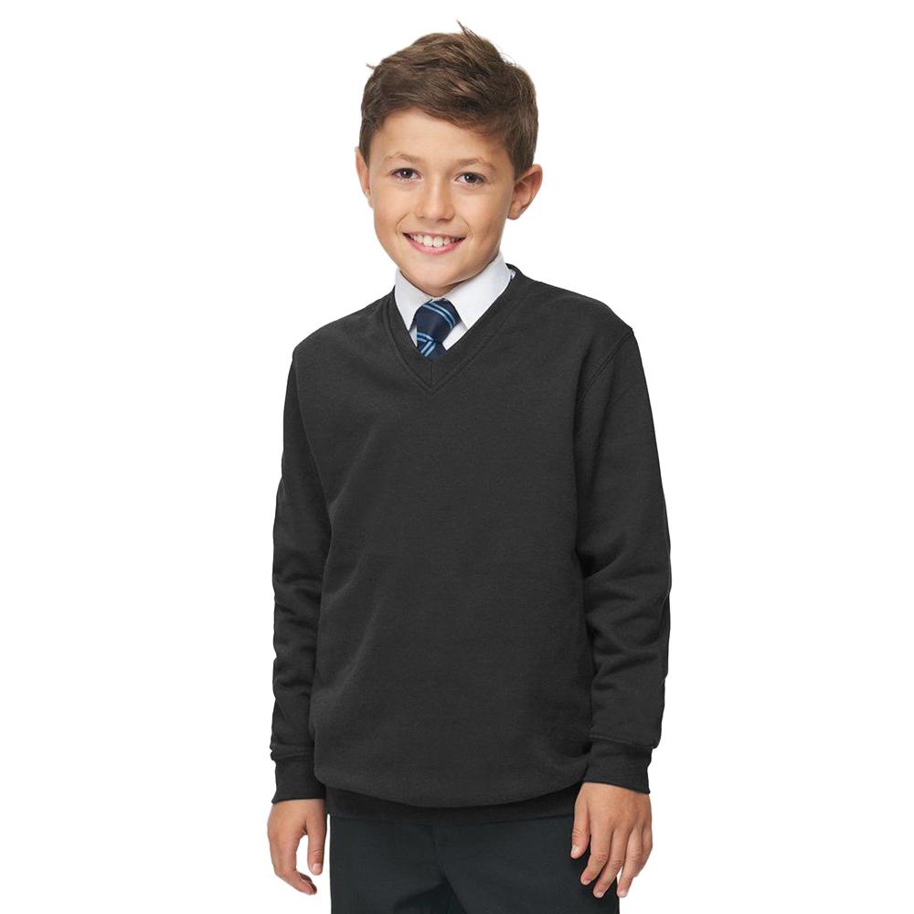 AWDis Academy Childrens/Kids Junior V Neck School Jumper/Sweatshirt (Pack of 2)