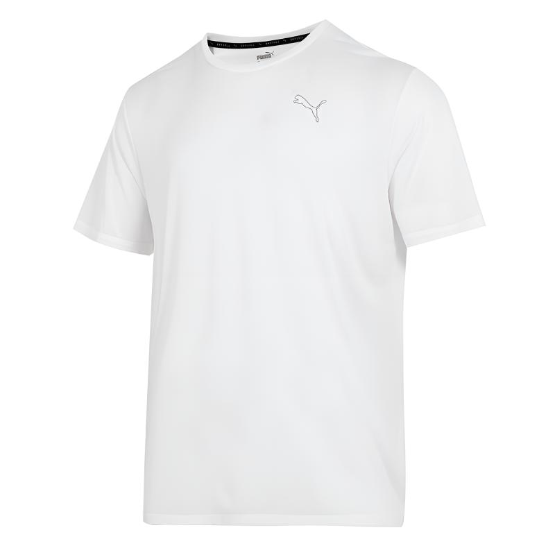 PUMA T Shirts Men s White Crew Neck Moderate 587212-02 2XL