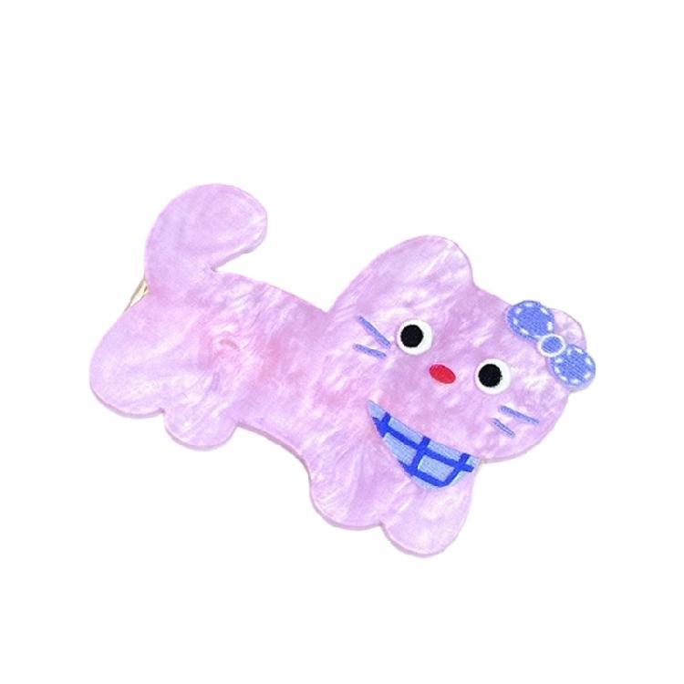 

Cartoon Hairpin Acrylic Lightweight Secure Clamp Pretty Animal Hair Clip Head Decoration For Women Girls
