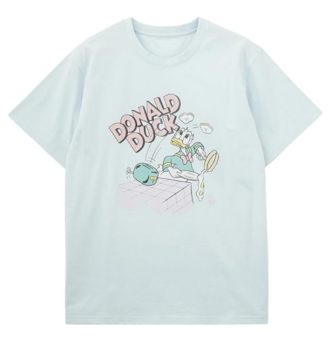 Milkfed Casual DONALD TEE Light Blue DUCK/COOKING S/S Women's