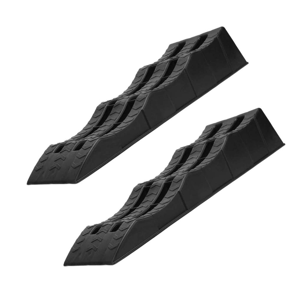 2PCS Automotive Leveling Ramp 7716LBS Capacity 3 Different Height Long Lasting Use for Travel