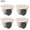 4 Pcs/set Adhesive Swivel Casters Universal Furniture Wheel Castor Roller for Storage
