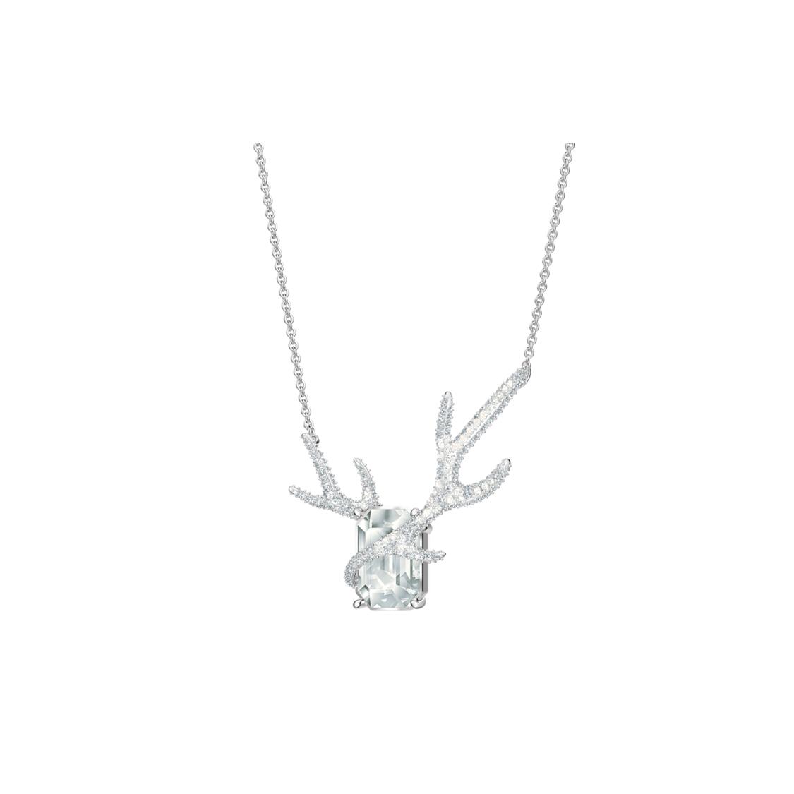 Swarovski Polar Bestiary Necklaces Womens Silvery White One Size белый